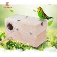 [UsusexaMY] Wooden Bird House, Hanging Nest Box, Budgie Nesting House, Breeding Box for , Peony, Coc