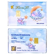 Wing Sing Loket Emas 999.9 1g 999.9 Gold Bar Fine Gold Gold Card Gift Goldbar Gold bar / 1g Emas 999