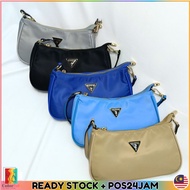 Guess Shoulder Women Armpit Hobo Half Moon Shoulder Handcarry Bag Beg Bahu Wanita 腋下包