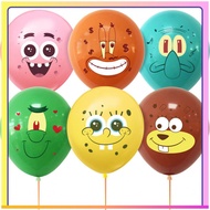 [New Style] 12 Inch SpongeBob SquarePants Balloon Latex Balloon SpongeBob SquarePants Theme Birthday