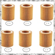 [I O J E] 6PCS Car Oil Filter 11427953129 for     E90 F30 E60 E70 F02 F10 F15 F20 F25 325i 330i 525 