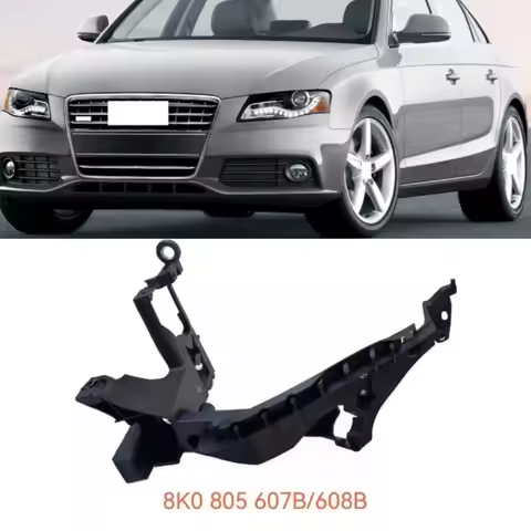 Front bumper headlight bracket 8K0805607A 8K0805608A For AUDI A4 B8 2009-2012