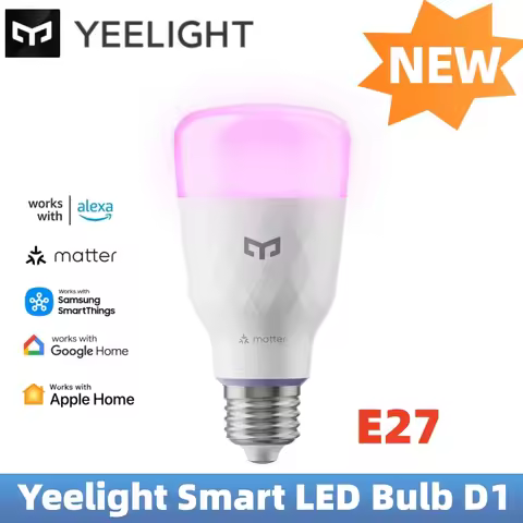 YEELIGHT Smart LED Bulb D1 RGB E27 Bluetooth Connection Dimmable 1300 Lumens Smart Voice Control Com
