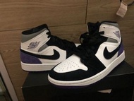 Nike air Jordan 1 mid 黑白紫 dunk low Kobe foamposite