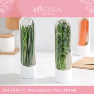 MAEWA - JIN MOON Fridge Storage Fresh Vegetables Container Herb Fresh Food Grade Vegetable Refrigera
