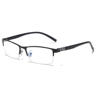 New Half Frame Square Myopic Glasses Women Men Blue Light Blocking Minus Lens Prescription Eyeglasses 0 -0.5-0.75 -6.0