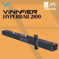 Vinnfier VF HYPERBAR 2100 All-in-One Soundbar with Clock Display MAX 80W Bluetooth, USB Drive, HDMI 
