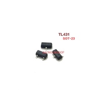 10 Pieces TL431 TL431A SOT-23 431A 431 Voltage Adjustable Regulator 2.5V-36V. Printed Ic