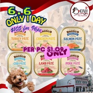 [6.6 PROMO]Bronco Pate Dog Wet Food Tray 100g