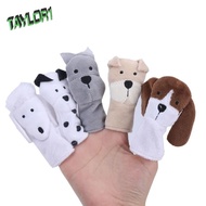 TAYLOR1 Mini Animal Hand Puppet, Safety Educational Toy Hand Finger Puppet, Animal Finger Puppet Plush Toy Dinosaur Giraffe Puppy Doll Finger Puppet Toy Set Kids