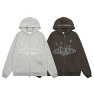 KFJL Broken Planet Buster Foam Lined Hoodie with American Zipper
