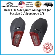 Rear LED Side Guard Mudguard for Electric Scooter Passion 2 / Speedway 2 / Speedway 3 Brake Light