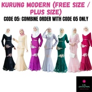 05: Baju Kurung Moden Nafisah (Free size / Plus size) Kurung Modern Bridesmaid Tunang Nikah Pengantin Dinner Formal