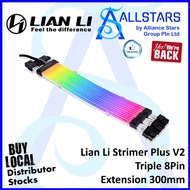 Lian Li Strimer Plus V2 Triple 8Pin Extension 300mm (PW12-PV2) (Warranty 1year with Corbell)