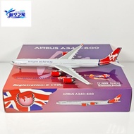 Phoenix 11987 1: 400 VYOU A340-600 G-VYOU Alloy Airplane Model