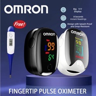 Omron Finger Pulse Oximeter SpO2 Oxygen Monitor with Heart Rate Sensor and Lanyard