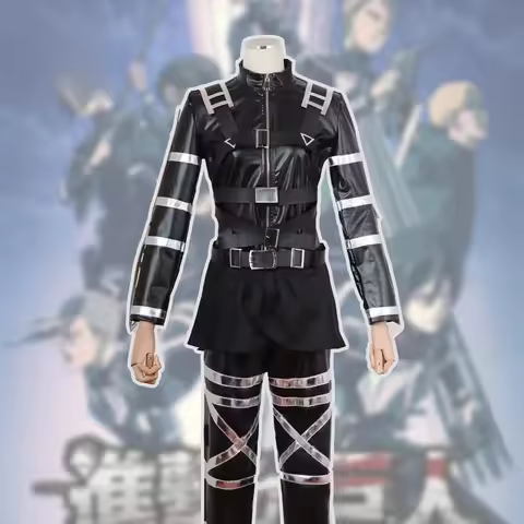 Attack on Titan Season 4 Investigation Corps Allen Mikasa Cosplay Costume Complete Halloween Party R