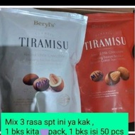 BERYLS TIRAMISU CHOCOLATE MIX 3 FLAVOR DARK CHOCOLATE MILK CHOCOLATE WHITE CHOCOLATE