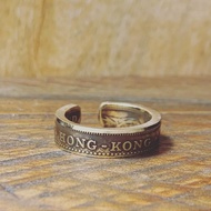 香港五毫開口戒指(黃銅色)