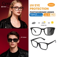 Cyxus Photochromic Glasses Computer Filter Glasses UV400 Filter Reduce glare  for Women/Men 8382