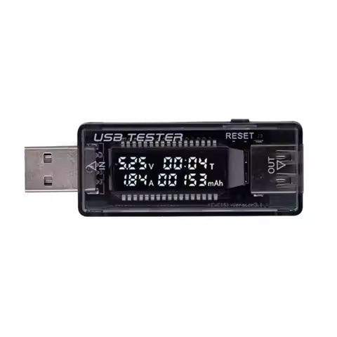 Charger Tester USB Power Tester USB Device Testing Discharge Capacity Monitor Usb Tester ABS Materia