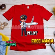 Children's t-shirt pilot suit