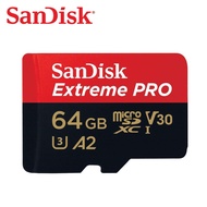 SANDISK Extreme PRO 64GB A2 V30 U3 Micro SD MicroSDXC 4K Memory Card