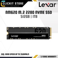 LEXAR NM620 M.2 2280 NVMe SSD - 256GB / 512GB / 1TB - up to 3500MB/s read, 3000MB/s write