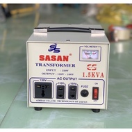 Power adapter 220v to 110v, transformer, transformer 220v to 100v 1.5 KVA SASAN NOT VOLTAGE