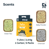 【1 Karton 1 Carton】EZPET Tofu Mixed Tofu Premium Tofu Selected Premium Tofu 4in1 Tofu Kucing Tofu Pa