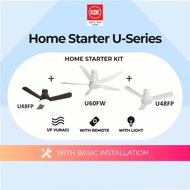 KDK Home Starter U-series Kit U60FW+ U48FP + U48FP Bundle Promotion with Standard Installation