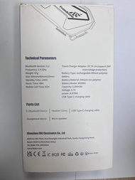 FreedConn F1รถจักรยานยนต์หมวกกันน็อคหูฟังบลูทูธQC BT 5.2ชุดหูฟังลำโพงไร้สายที่มีเบสที่แข็งแกร่ง1100ม