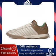 Adidas SAMBAE WALES BONNER Comfortable Wear-resistant Football Shoes Unisex Brown