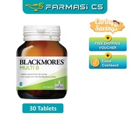 BLACKMORES Multi B 30 Tablets EXP:03/2027 [ Vitamin B Complex Farmasi CS ]