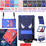 For Samsung Tab S6 lite 2024 SM-P620 P625 P627 Tab S6 Lite 2022 P613 P619 S6Lite 2020 P610  Case Sho