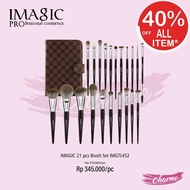 (READY & ORIGINAL) IMAGIC 21pcs Brush Set Cosmetic Bag TL452