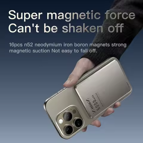 10000mAh Ultra Slim Magnetic PowerBank Qi2 Wireless Powerbank Fast Charge Portable ExternalBattery f