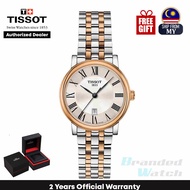 [Official Warranty] Tissot T122.210.22.033.01 Women's Carson Premium Lady Quartz Analog 2 Toned Steel Lady Dress Watch (watch for women/ jam tangan perumpuan / tissot watch for women / tissot watch / women watch)