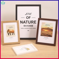 Wooden Photo Frame 20cm Photo Frame Swing Table 33cm Horizontal Frame A4 Puzzle Frame Oil Picture Fr