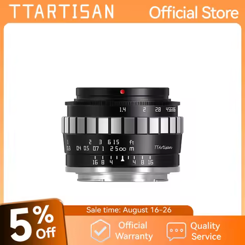 TTARTISAN 23mm F1.4 Manual Focus Camera Lens for Sony E Mount A6300 Fuji XA XT3 Canon M6 Panasonic O