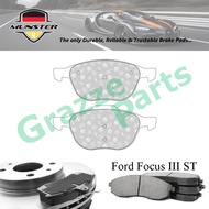 Münster Disc Brake Pad Front for Ford Focus III ST 2.0 2012 R9DA S+ 2.0 GDi 2014 Duratec Ti-VCT