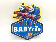 THOMAS 火車頭 汽車用尾玻璃 BABY IN CAR 車上有嬰兒 吸盤