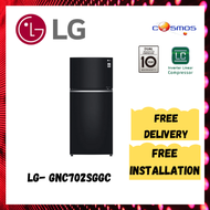 [INSTALLATION] LG Nett 506L Top Freezer with DoorCooling+ &amp; Fresh 0 Zone, Black Curved Glass LG- GNC702SGGC