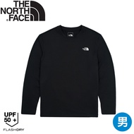 [The North Face Men Warm Long Sleeve T < Black >] 89ZY/Climbing/Round Neck/Long T/Hiking/Warm T/Anti