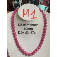 PINK MARBLE NECKLACE ms f ABX1