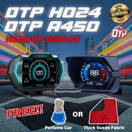 OTP-H024 A450 OBD2 Meter Gauge P24 OBD Speedometer Car GPS Alarm Speed Gauge display Hud Water temp 