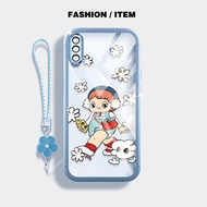 YBD Case For Samsung Galaxy A50 A50S A30S A307 A03S A02S M02S A025 A307 Funny Girl Clear Phone Shell