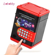 Lohobby Coins Can with Fingerprint Password Protection Atm Box Kids ATM Machine for