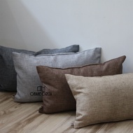 Plain Sofa Cushion Cover 30x50 Sarban Chair Minimalist Motif Brown Grey Cushion Cover 50x30 Premium 