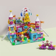 Princess Castle Amusement Park Large Building Blocks | Compatible Duplo Toy for Girls | Hadiah for A